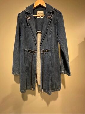 Brighton Dark Blue Denim Trench Jacket